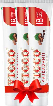 VICCO 150g Pack of 3 Toothpaste