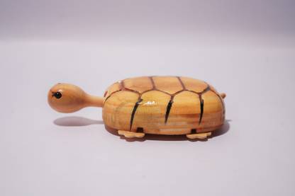 ND ENT Wooden Shaking Hand Wagging Tail Tortoise Turtle Toy.