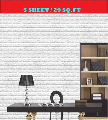Adonai Self Adhesive 3D Brick Wallpaper, 70 x 77cm (Pack of 5) Pack of 5