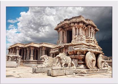 Stone Chariot In Vittala Temple Hampi Karnataka Paper Print