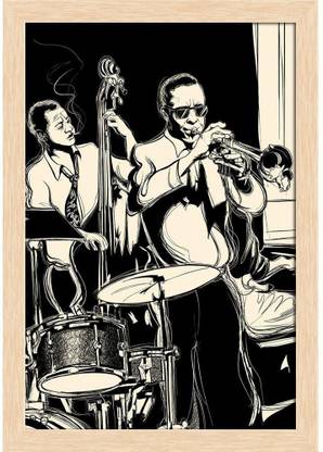 Jazz Band D3 Paper Print