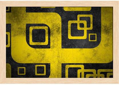 Grunge Geometric Background Paper Poster Natural Brown Frame Paper Print