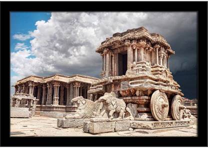 Stone Chariot In Vittala Temple Hampi Karnataka Paper Print