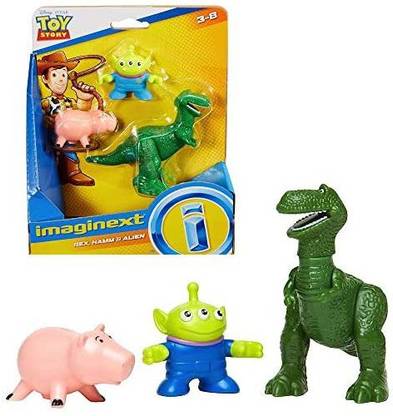 MATTEL Alien, Rex & Hamm Toy Story Imaginext Figures 2.5"