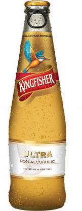 Kingfisher Ultra Non Alcoholic Beer 300ml, Pack of 12 x 300ml Glass Bottle