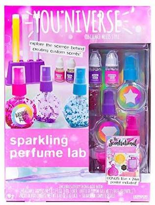 Niverse Youniverse Create Your Own Sparkling Perfume Lab by USA, Stem Science Perfume Making Kit, , Teal &