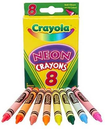 CRAYOLA Neon Crayons, 8 Count