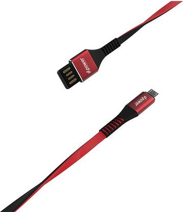 DPower Lightning Cable 1 m Flip Double Side USB Plug with 3A Fast Charging & Data Sync USB Cable 1 meters