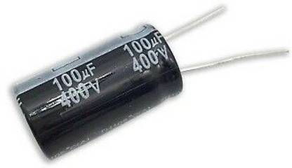 EMERGING TECHNOLOGIES 2 PCS 100uF 400V Electrolytic Capacitor Radial (SAMWHA) Electronic Components Electronic Hobby Kit