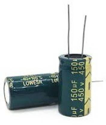 EMERGING TECHNOLOGIES 150uF 450V Electrolytic Capacitor Radial Electronic Components Electronic Hobby Kit