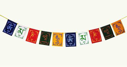 Auto MT Tibetan Buddhist Prayer Flags Rectangle Car Window Flag