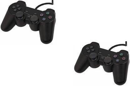 NK Sunshine GAMEPAD QHM 7468-2V USB DUAL SHOCK GAME PAD JOYSTICK FOR PC (SET OF 2) Gamepad (Black, For Android, PS3, PS4, PS2, Wii U, Mac OS, PC)  Gamepad