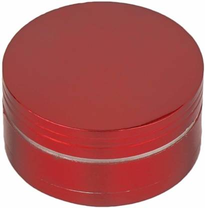 Metier 50mm Metal Herb Grinder/Crusher with Storage-3 Parts (Red)… Hand Muller Grinder