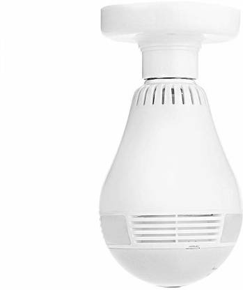 JRONJ Wireless Panoramic Bulb 360° IP Camera ,960P Fisheye Vision, Remoting Monitoring Home Security Camera LED Bulb Light,with Hidden Camera, Two-Way Audio and Support Micro SD Card Security Camera