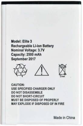 TECHFULL Mobile Battery For  SWIPE ELITE 3