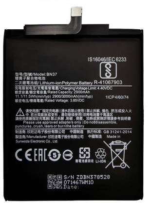 FliptrOn Mobile Battery For  Xiaomi Redmi 6 / Redmi 6A