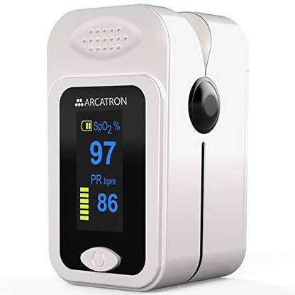 Arcatron Mobility Smart Pulse Oximeter X004C (Premium) Fingertip Oxygen Saturation Monitor with Perfusion Index, SpO2, Heart Rate Monitoring with LED Display Pulse Oximeter