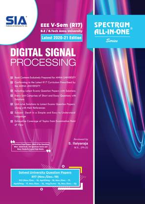 Digital Signal Processing, B.E/B.Tech V-Semester (R-17) (Anna University) Electrical And Electronics Engineering (EEE), Latest 2020-21 Edition