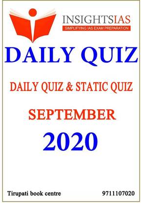 Insight Ias Daily Quiz & Static Quiz September (Paperback) 2020