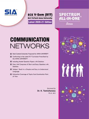 Communication Networks, B.E/B.Tech V-Semester (R-17) (Anna University) Electronics And Communication Engineering (ECE) Latest 2020-21 Edition