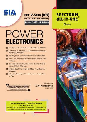 Power Electronics, B.E/B.Tech V-Semester (R-17) (Anna University) Electrical And Electronics Engineering (EEE), Latest 2020-21 Edition