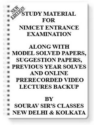 Study Notes Material On Nimcet Entrance Examination [pack Of 4 Books] Model Question Papers + Topicwise Analysis + Mcq Questions + Special Practice Set