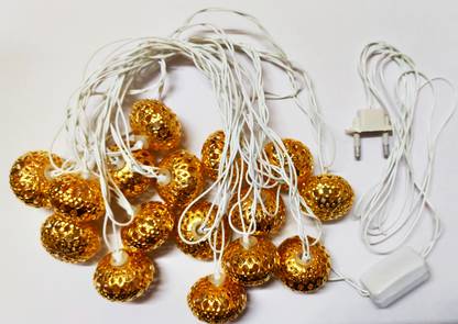 CUBE 16 LEDs 5.03 m Yellow Steady Ball Rice Lights