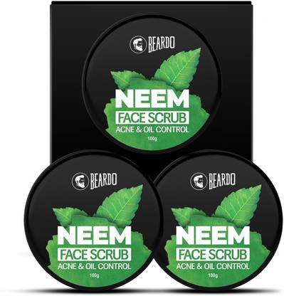BEARDO Neem Face Scrub Combo for Men Scrub