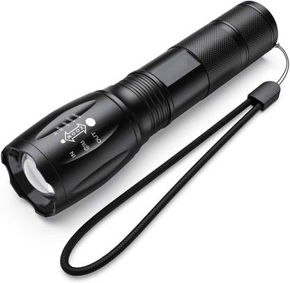 Xezon Powerful CREE XML T6 LED chip High Distance and High Lumen 5 Modes Zoomable Water Resistant Handheld AAA or 18650 Fast Rechargeable Battery Ultra LED Flashlight Torch Perfect for Camping Hiking Biking Home Emergency Indoor Outdoor Torch