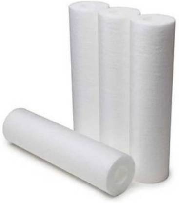 Skibbly KEMFLO 10" PP Spun Filter Orange Pack Of 4 + Spanner Solid Filter Cartridge (5, 4) Solid Filter Cartridge