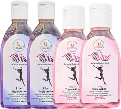 Vliss Pack of 4 Expert Intimate Hygiene Intimate (2 units of 50 ml + 2 units of 100 ml) Intimate Wash