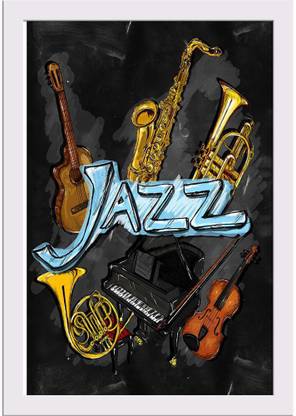 Jazz Artwork Instrument Paper Print