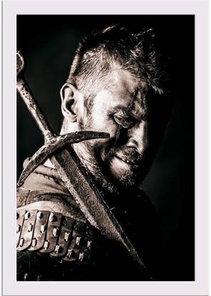 Ancient Warrior In Armor Paper Print