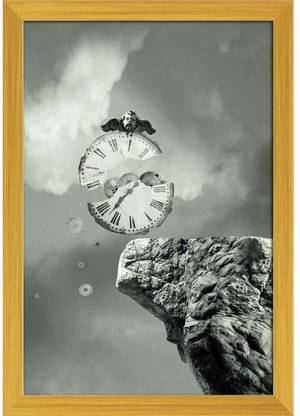 Metaphysics Paper Poster Golden Frame | Paper Print