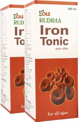 Rudraa Iron Tonic Beneficial in Iron Deficiency And Various Types Of Anemia Pack of 2 Each 200ml