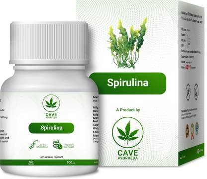 Cave Ayurveda Spirulina combo 500mg