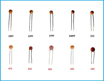 RISARYA 10 VALUES 250PCS CERAMIC CAPACITOR KIT 10PF TO 0.1UF 50V 25PCS EACH Electronic Components Electronic Hobby Kit