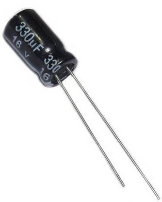 EMERGING TECHNOLOGIES 10 PCS 330uF 16V Electrolytic Capacitor Radial Electronic Components Electronic Hobby Kit