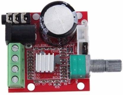 Salcon Electronics PAM 8610 Stereo Audio Amplifier Board kit 10W+10W with Volume Control Electronic Components Electronic Hobby Kit