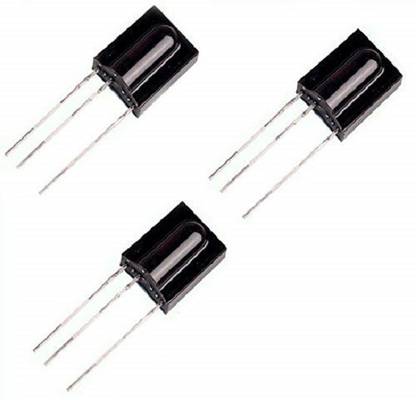 Stookin TSOP 1738 38Mhz IR Infrared Receiver PCM Remote Control Sensor Module for Arduino,8051,AVR,PIC,ARM,MSP,Raspberr Pi Microcontroller (Set of 3) Power Supply Electronic Hobby Kit