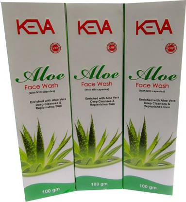 KEVA Aloe  with Milli Capsules, Enriched with Aloe Vera ( 300 g ) Face Wash