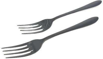Brigo Stainless Steel Serving Fork for Buffet & Banquets in Style Serving (Set of 2) Stainless Steel Serving Fork Set