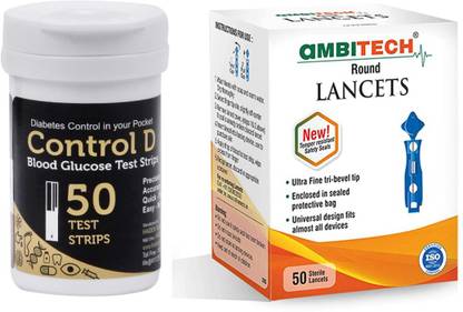Control D 50ST50RL 50 Glucometer Strips