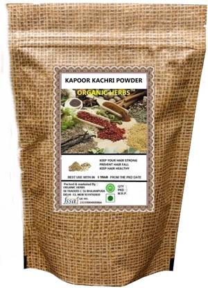 ORGANIC HERBS KAPOOR KACHRI POWDER - Kapur Kachri Powder - Kachli - Ginger Lily Powder- HAIR CARE