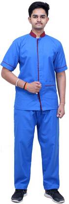Satyam Dresses HU-ANM UNI-Royal Blue-100-36 Shirt, Pant Hospital Scrub