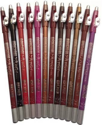 ads Perfect Eye and Lip Liner Pencil with Sharpener (Eye Liner, Lip Liner Pencil 12 Pieces)