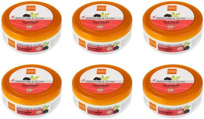 VLCC Fair and Glow Moistorizing Cold Cream Set of 6 (450g)