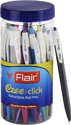 FLAIR Ezee Click Jar Of Ball Pen
