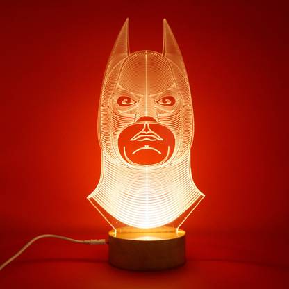 Zuaad Pvt Ltd 3D Illusion Batman Superhero Movie LED Hologram Lamp Night Lamp