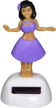 tirupaticollection Hawaii Girl Shaking Head Doll Solar Dancing Girl Swinging Animated Bobble Dancer Toy Dashboard Car Decor